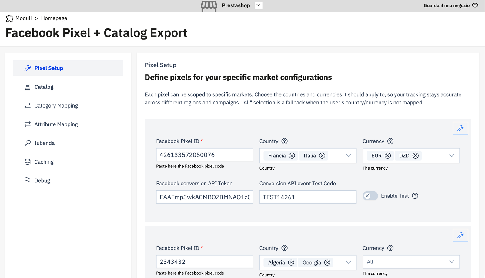 Configuración del Píxel